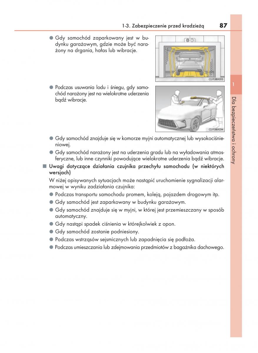 Lexus RX 200t IV 4 instrukcja obslugi / page 87