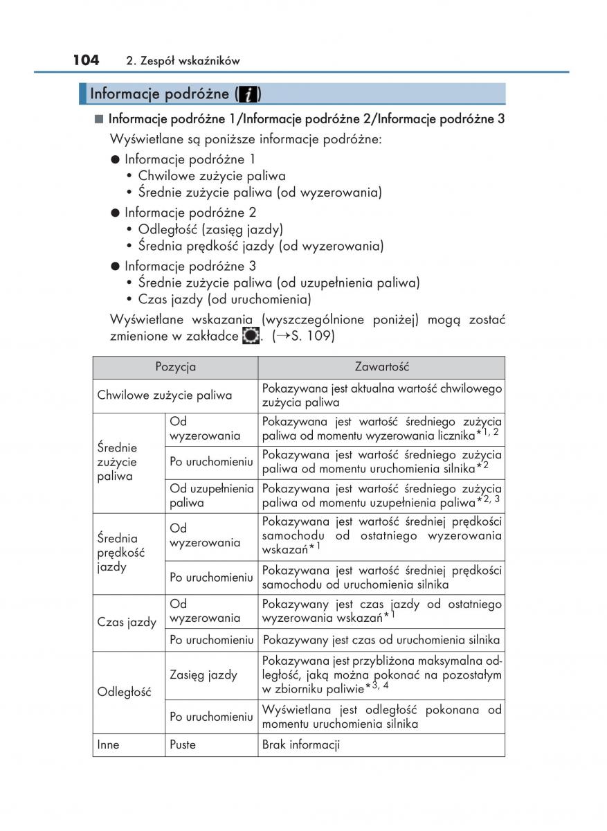 Lexus RX 200t IV 4 instrukcja obslugi / page 104