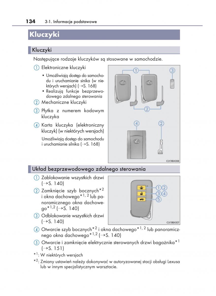 Lexus RX 200t IV 4 instrukcja obslugi / page 134
