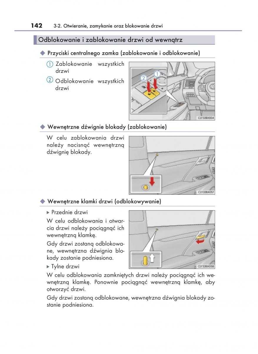 Lexus RX 200t IV 4 instrukcja obslugi / page 142