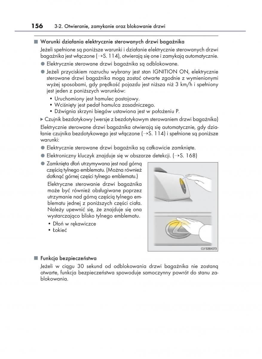 Lexus RX 200t IV 4 instrukcja obslugi / page 156