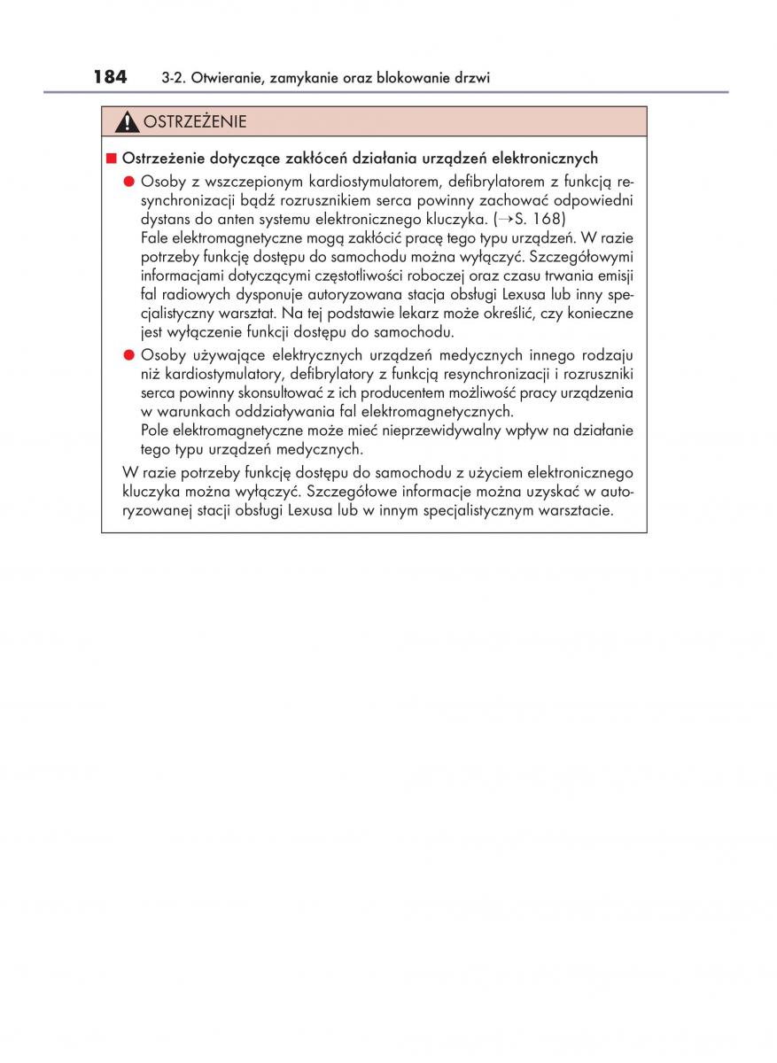 Lexus RX 200t IV 4 instrukcja obslugi / page 184