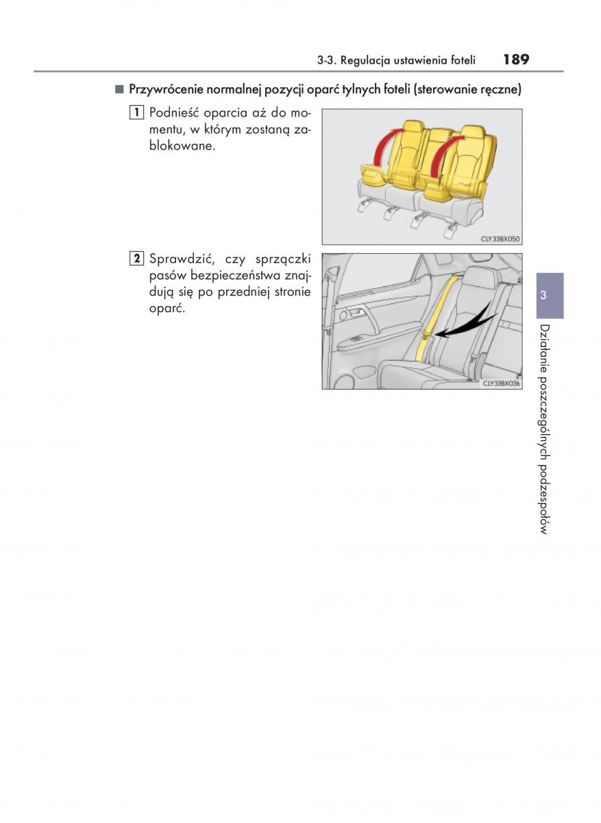 Lexus RX 200t IV 4 instrukcja obslugi / page 189