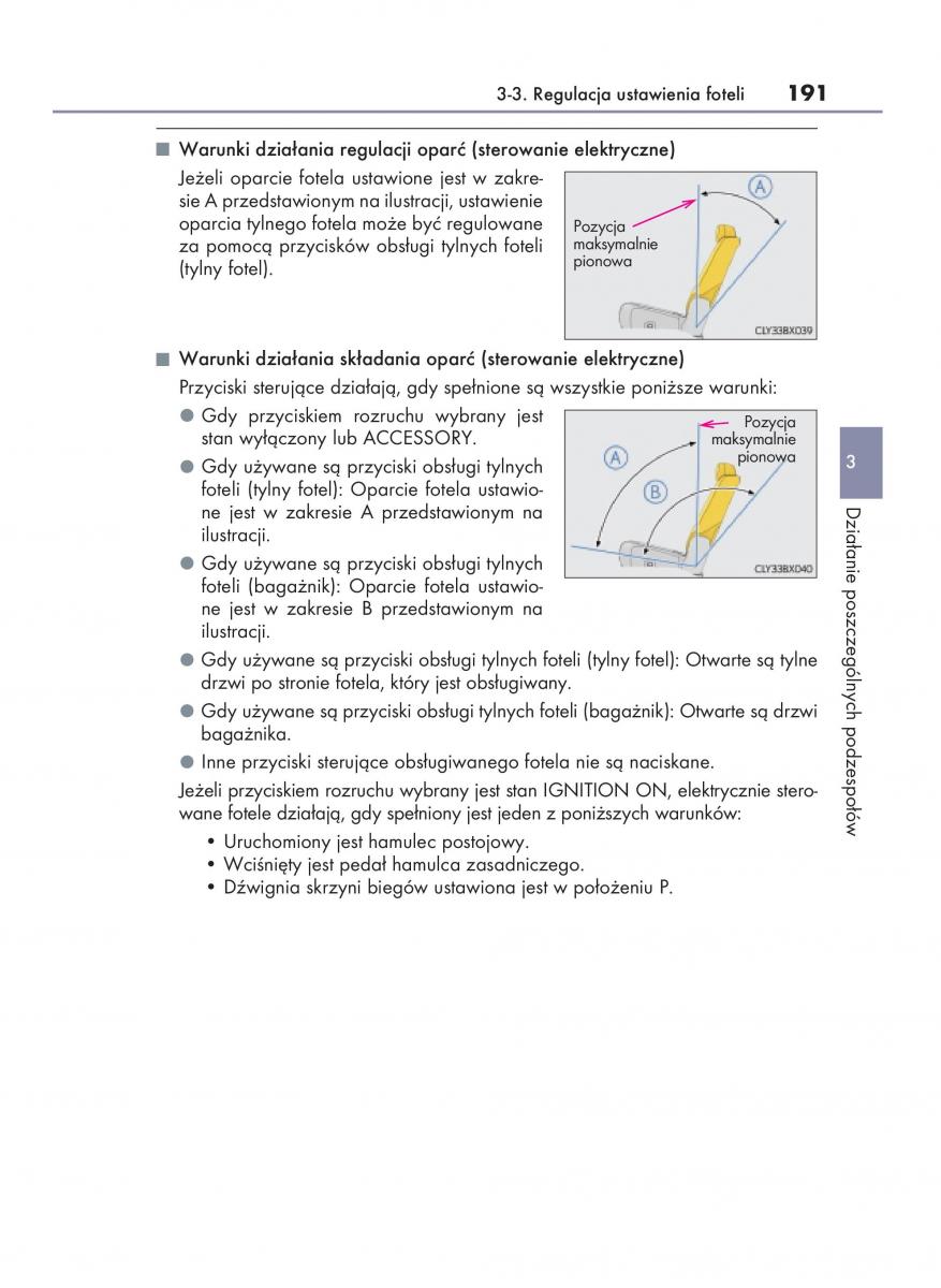 Lexus RX 200t IV 4 instrukcja obslugi / page 191