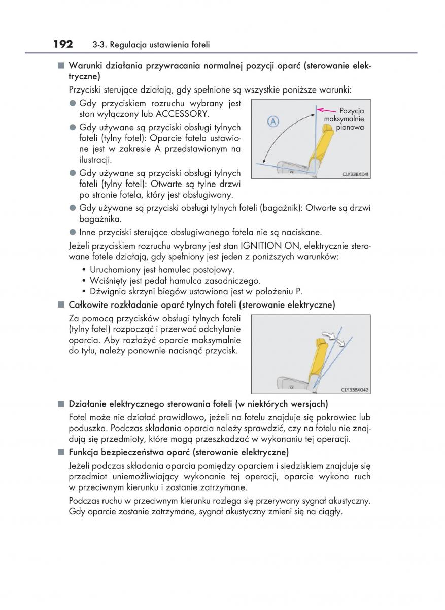 Lexus RX 200t IV 4 instrukcja obslugi / page 192