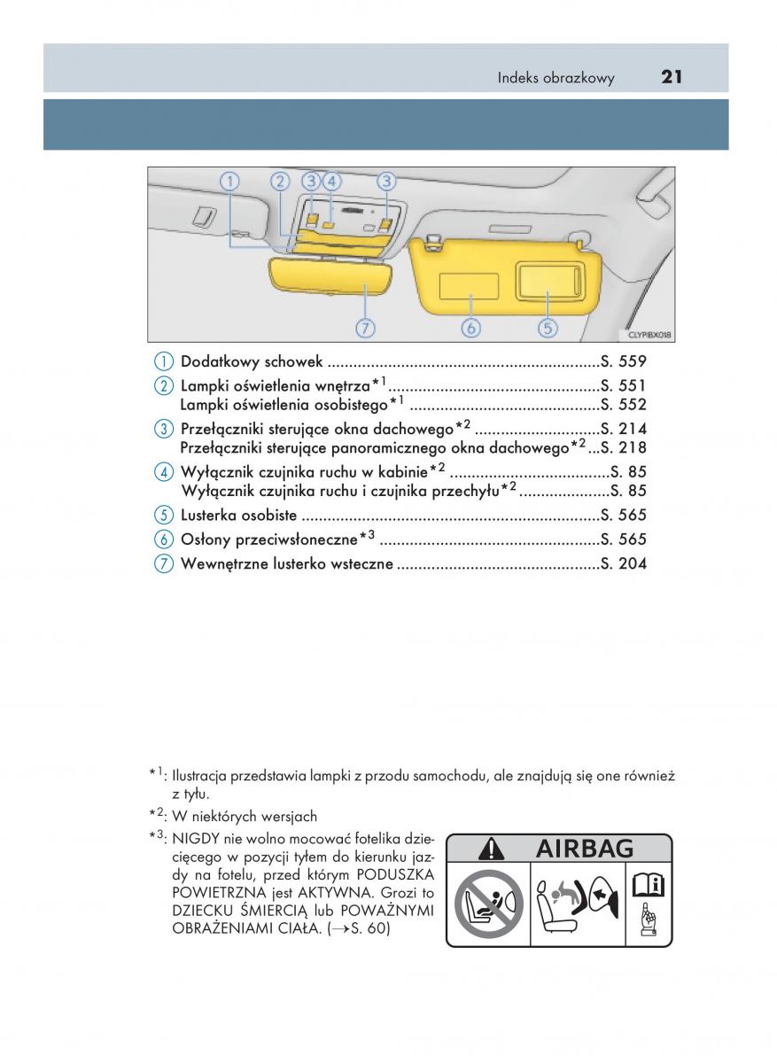 Lexus RX 200t IV 4 instrukcja obslugi / page 21