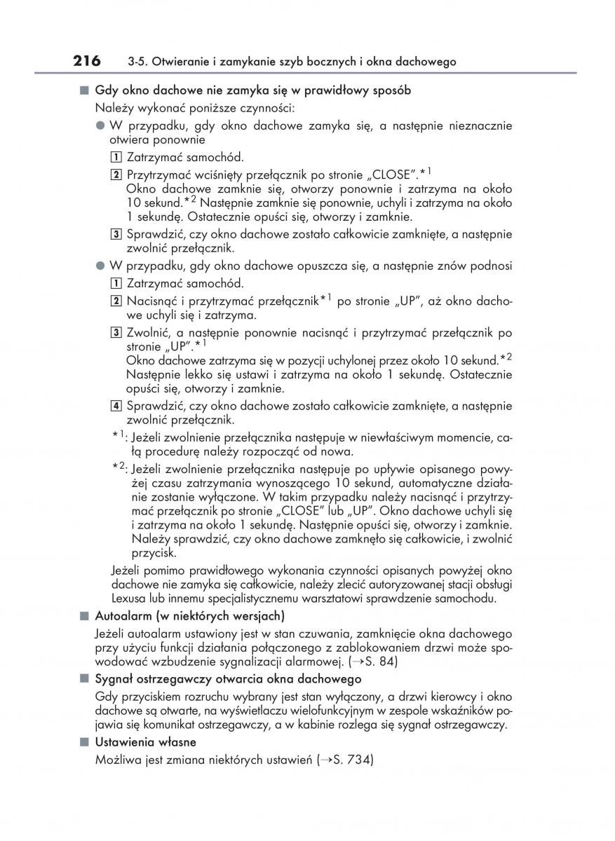 Lexus RX 200t IV 4 instrukcja obslugi / page 216