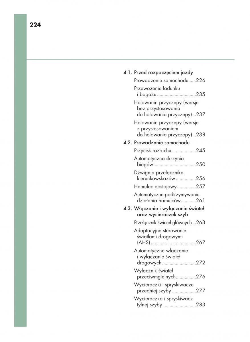 Lexus RX 200t IV 4 instrukcja obslugi / page 224