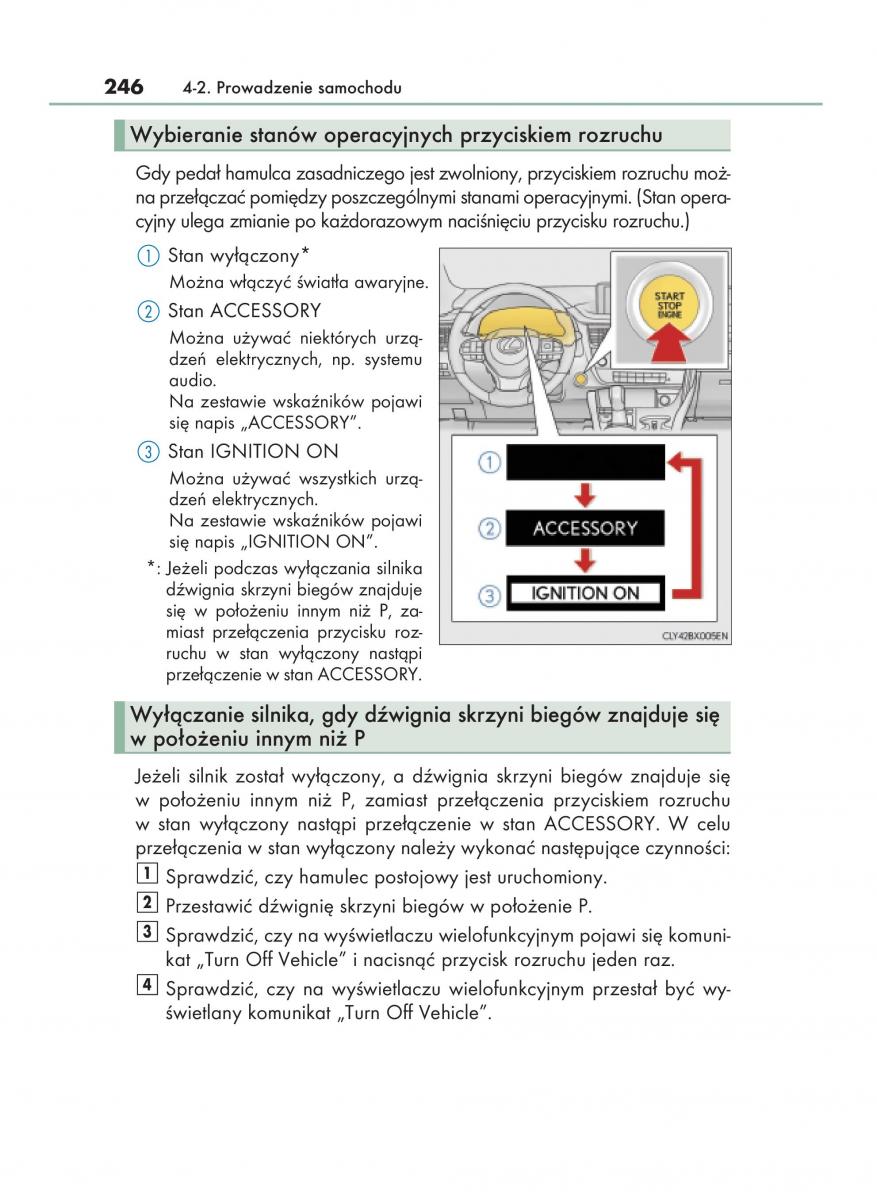 Lexus RX 200t IV 4 instrukcja obslugi / page 246