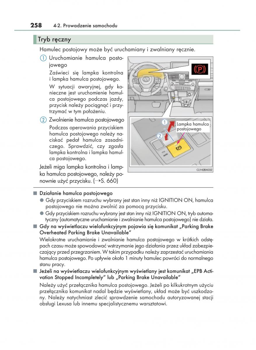 Lexus RX 200t IV 4 instrukcja obslugi / page 258