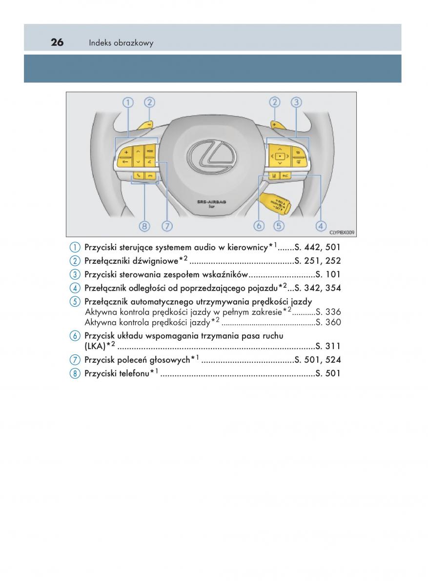 Lexus RX 200t IV 4 instrukcja obslugi / page 26