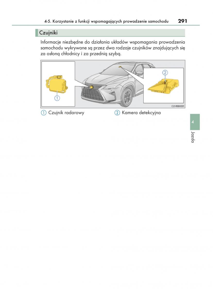 Lexus RX 200t IV 4 instrukcja obslugi / page 291