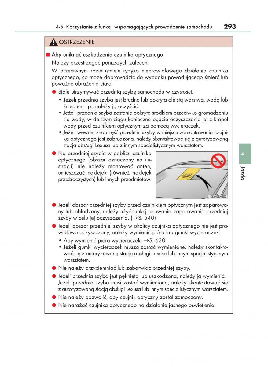 Lexus RX 200t IV 4 instrukcja obslugi / page 293