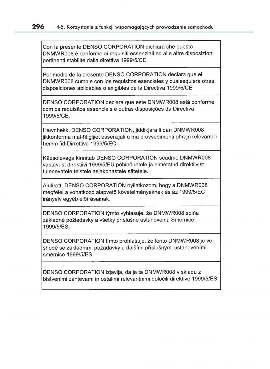 Lexus RX 200t IV 4 instrukcja obslugi / page 296