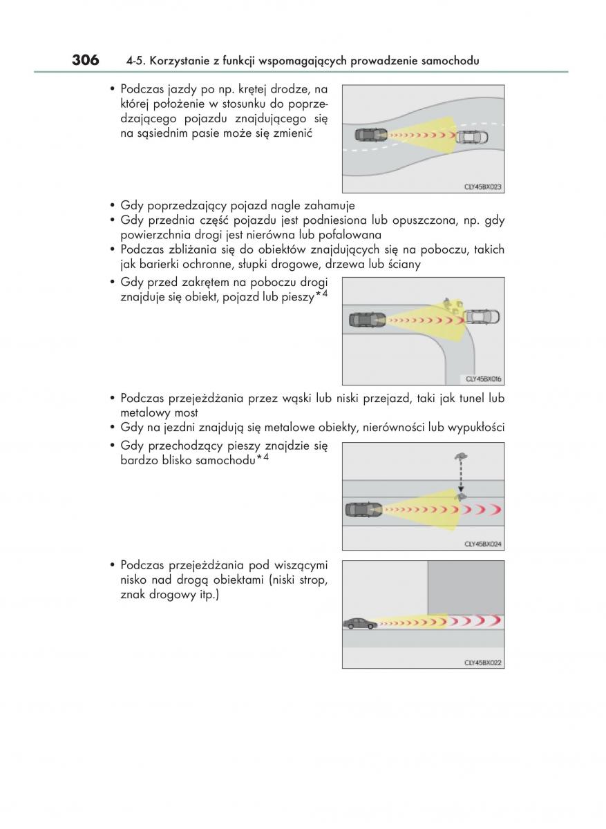 Lexus RX 200t IV 4 instrukcja obslugi / page 306