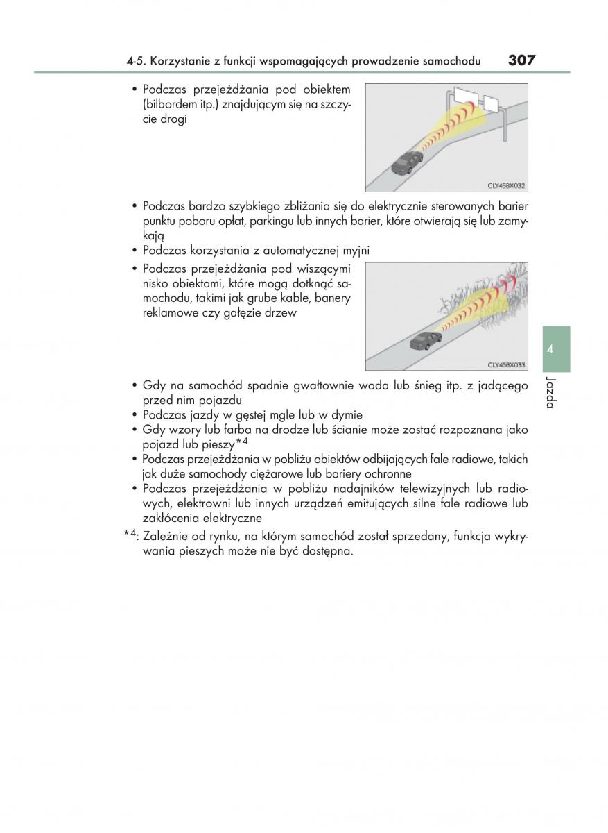 Lexus RX 200t IV 4 instrukcja obslugi / page 307