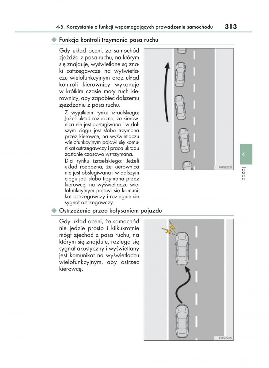 Lexus RX 200t IV 4 instrukcja obslugi / page 313