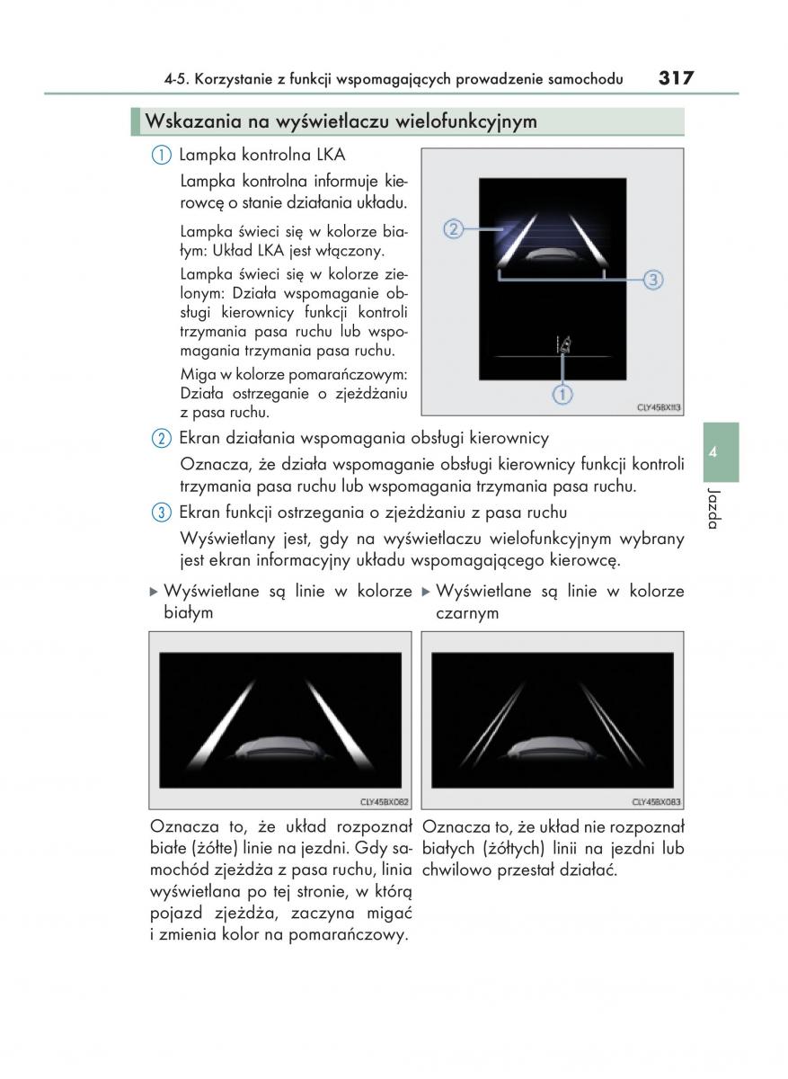 Lexus RX 200t IV 4 instrukcja obslugi / page 317