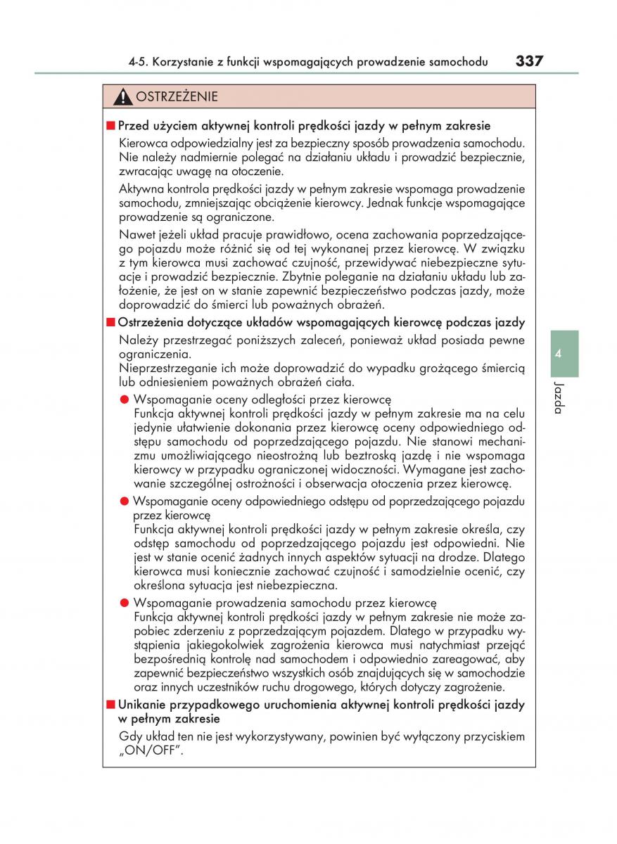 Lexus RX 200t IV 4 instrukcja obslugi / page 337