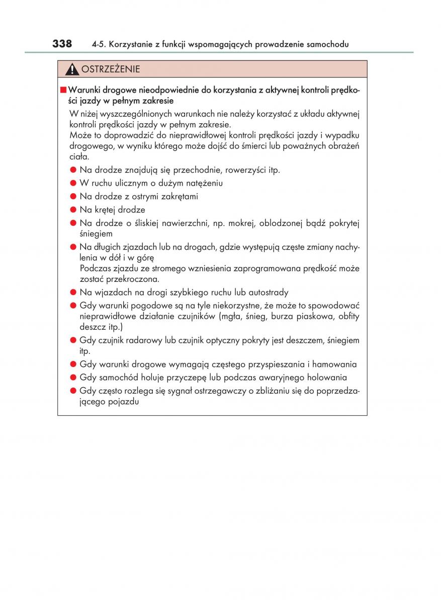 Lexus RX 200t IV 4 instrukcja obslugi / page 338
