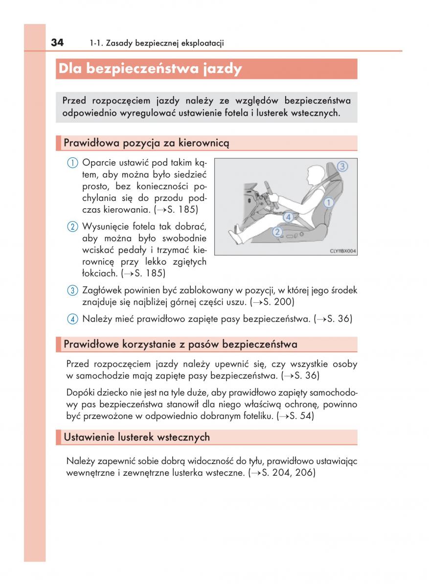 Lexus RX 200t IV 4 instrukcja obslugi / page 34