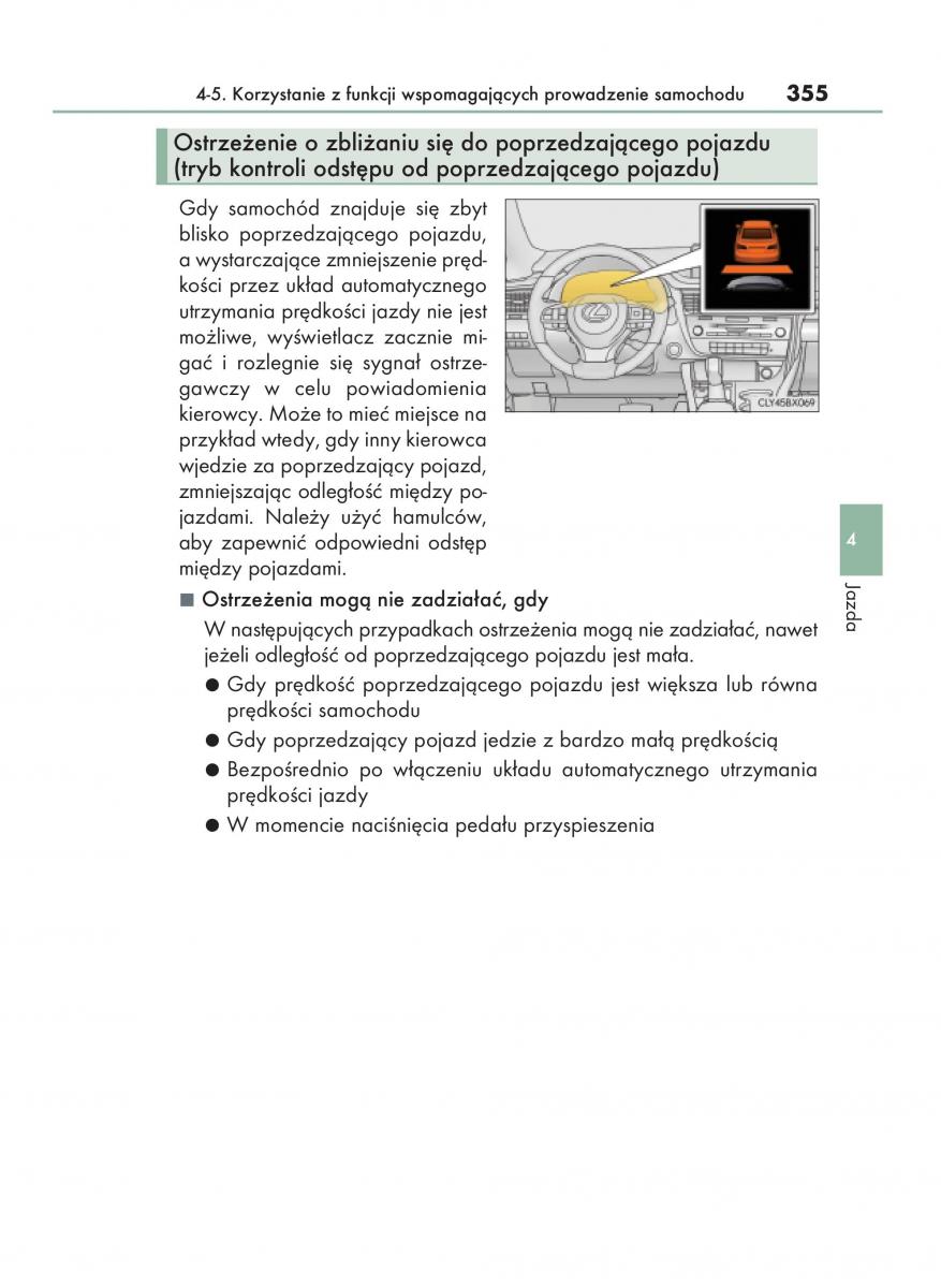 Lexus RX 200t IV 4 instrukcja obslugi / page 355