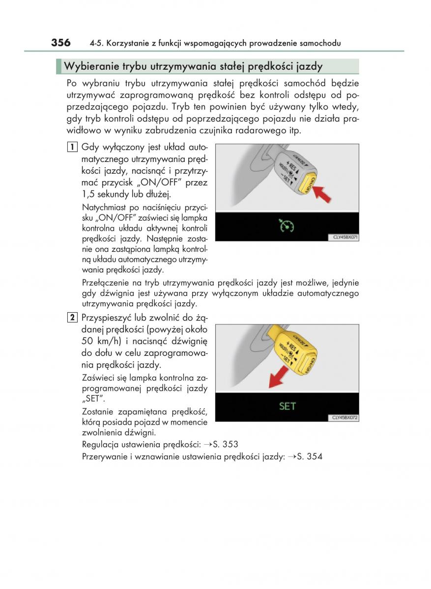 Lexus RX 200t IV 4 instrukcja obslugi / page 356