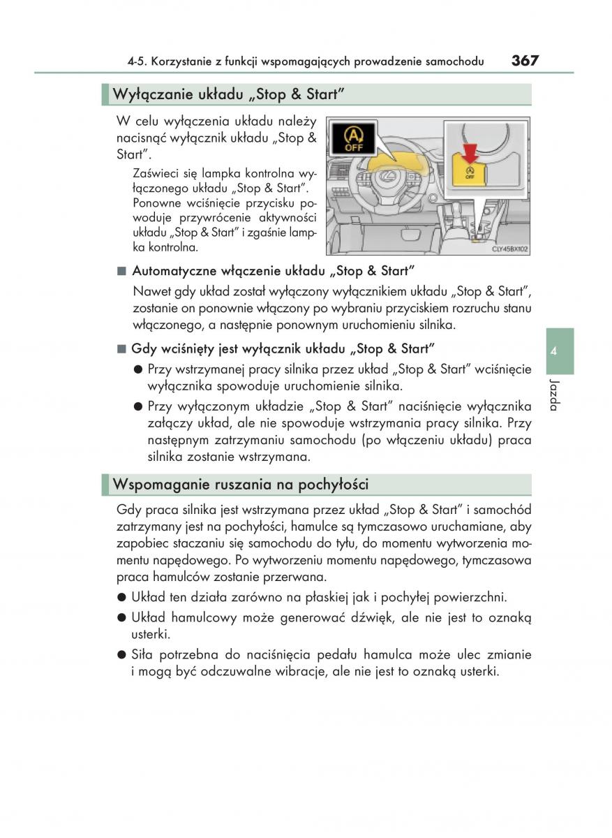 Lexus RX 200t IV 4 instrukcja obslugi / page 367