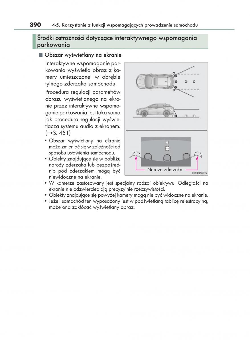 Lexus RX 200t IV 4 instrukcja obslugi / page 390