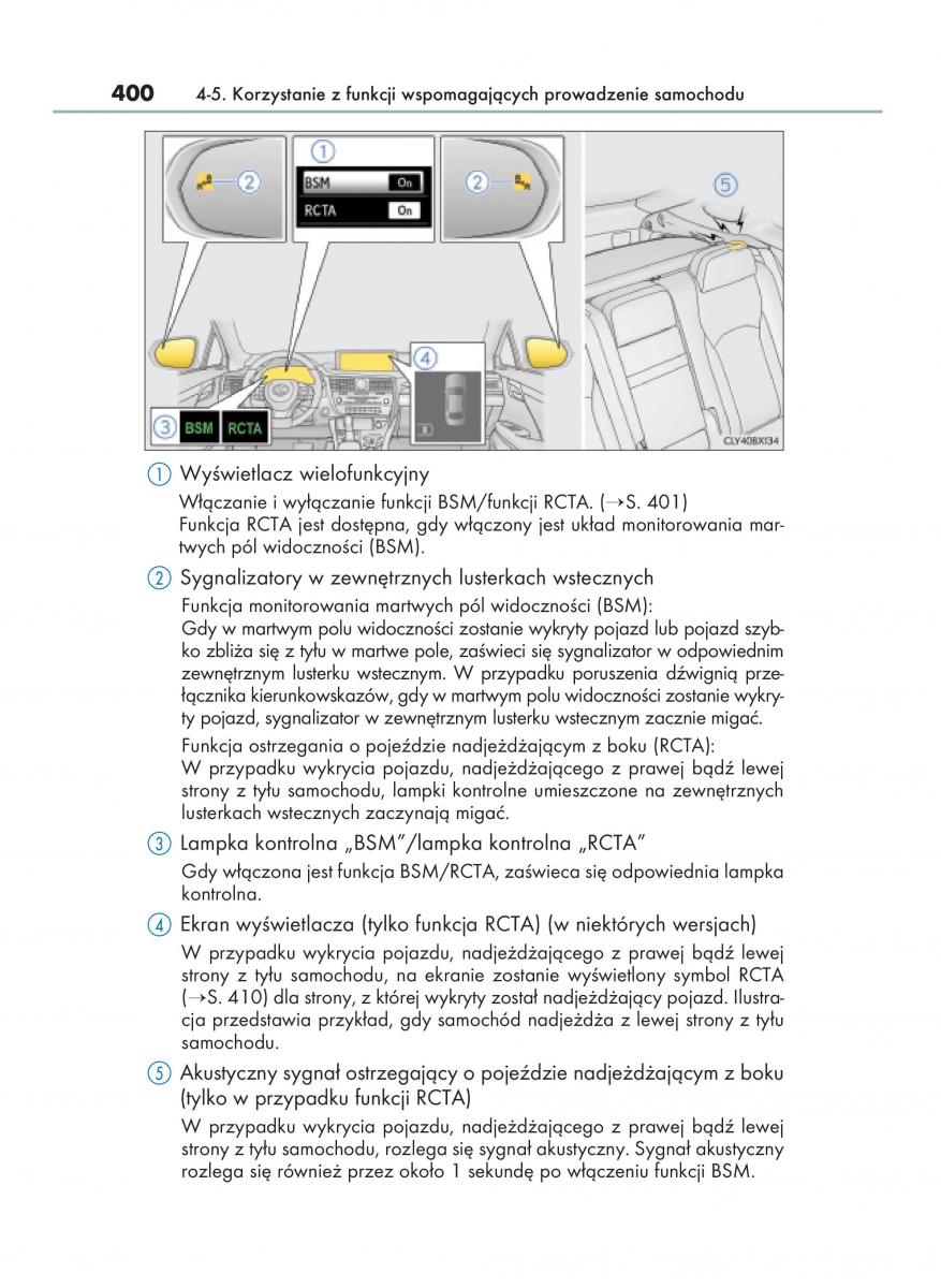 Lexus RX 200t IV 4 instrukcja obslugi / page 400