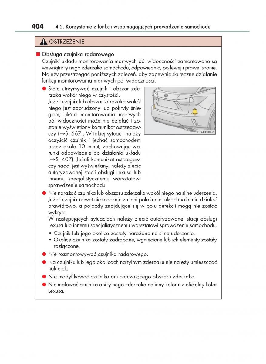 Lexus RX 200t IV 4 instrukcja obslugi / page 404