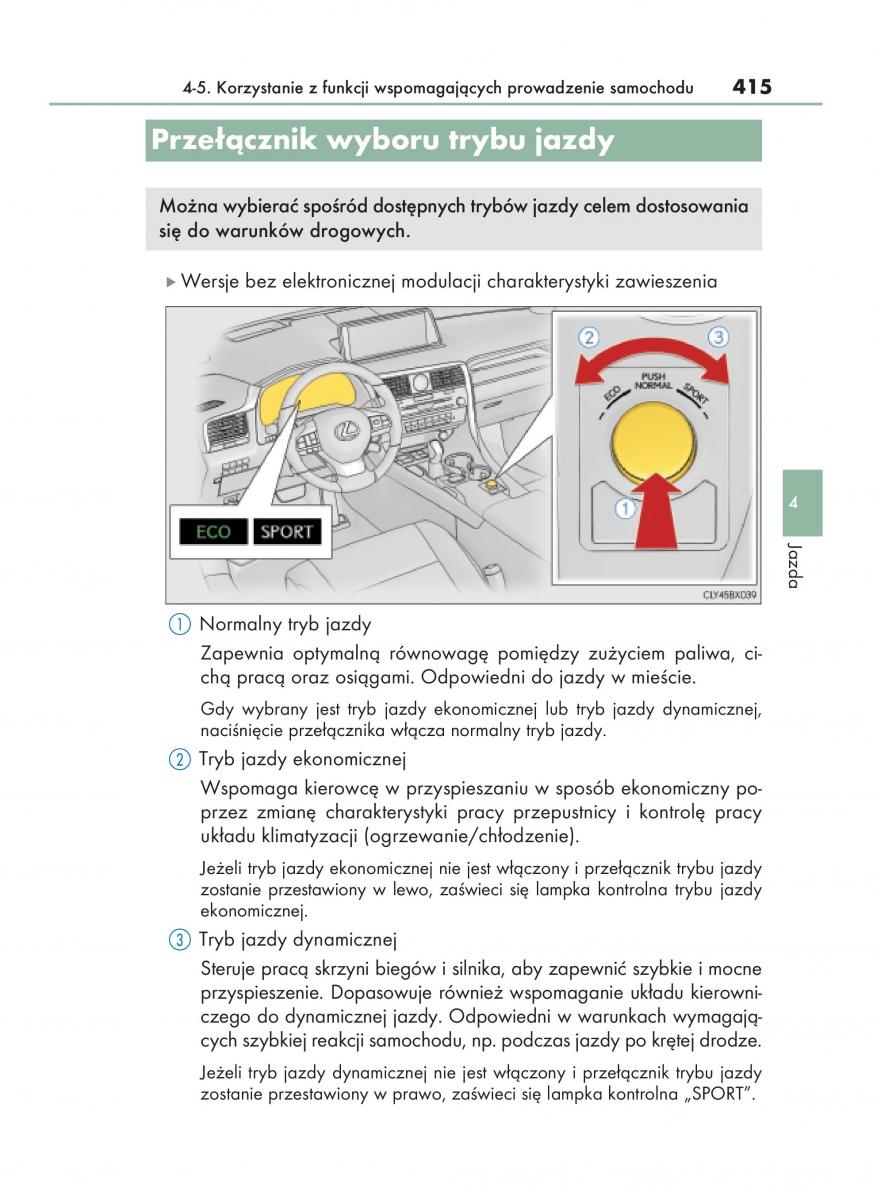 Lexus RX 200t IV 4 instrukcja obslugi / page 415