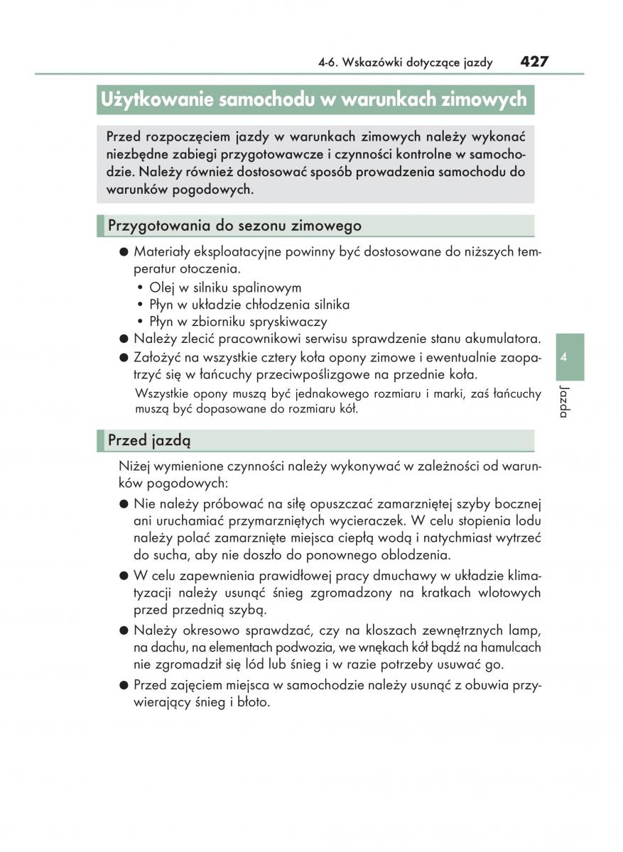 Lexus RX 200t IV 4 instrukcja obslugi / page 427