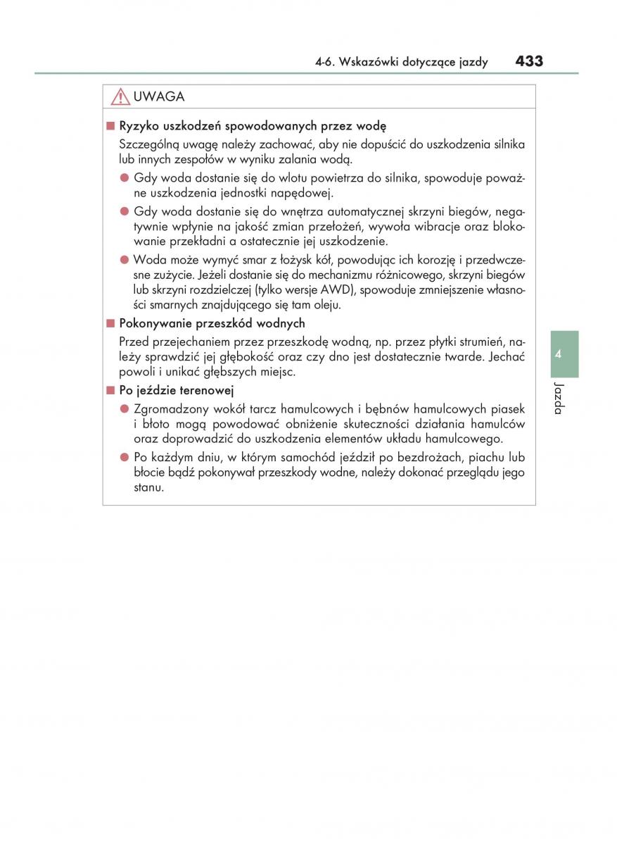 Lexus RX 200t IV 4 instrukcja obslugi / page 433