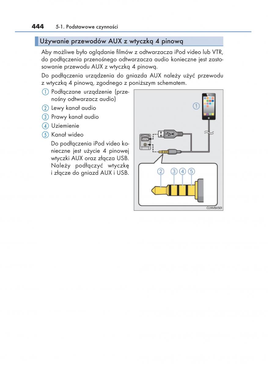 Lexus RX 200t IV 4 instrukcja obslugi / page 444