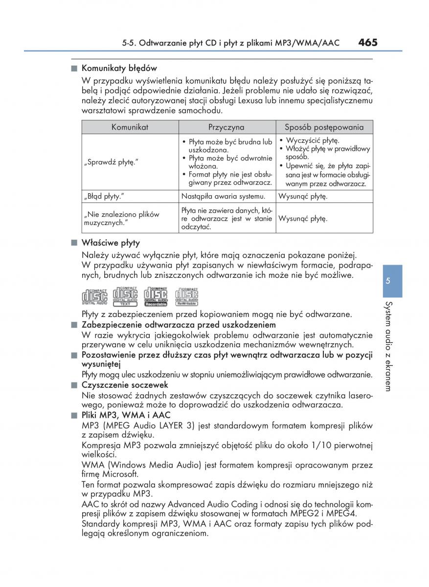 Lexus RX 200t IV 4 instrukcja obslugi / page 465