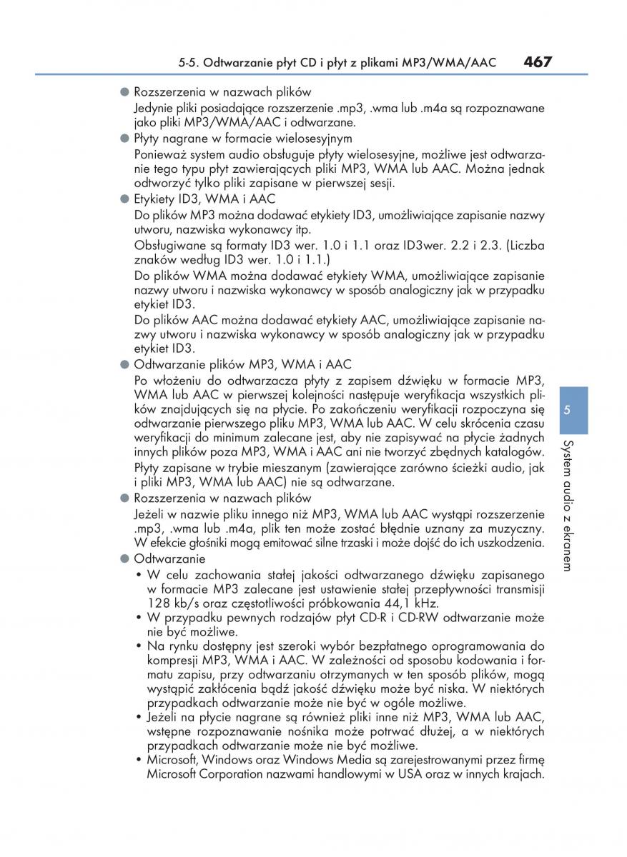 Lexus RX 200t IV 4 instrukcja obslugi / page 467