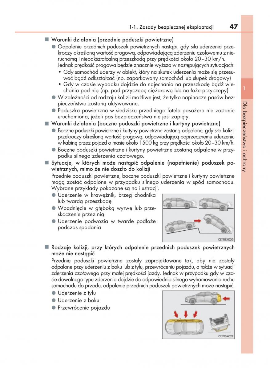 Lexus RX 200t IV 4 instrukcja obslugi / page 47