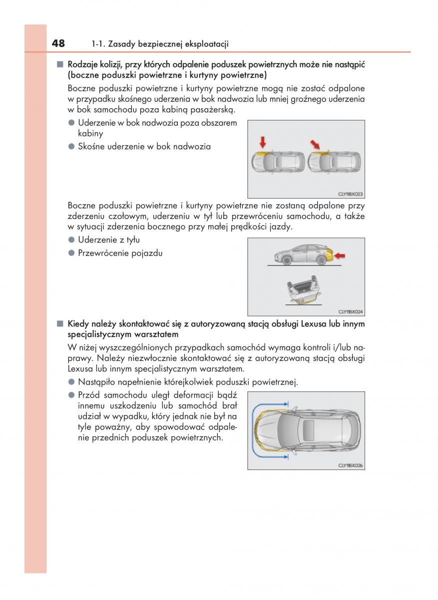 Lexus RX 200t IV 4 instrukcja obslugi / page 48