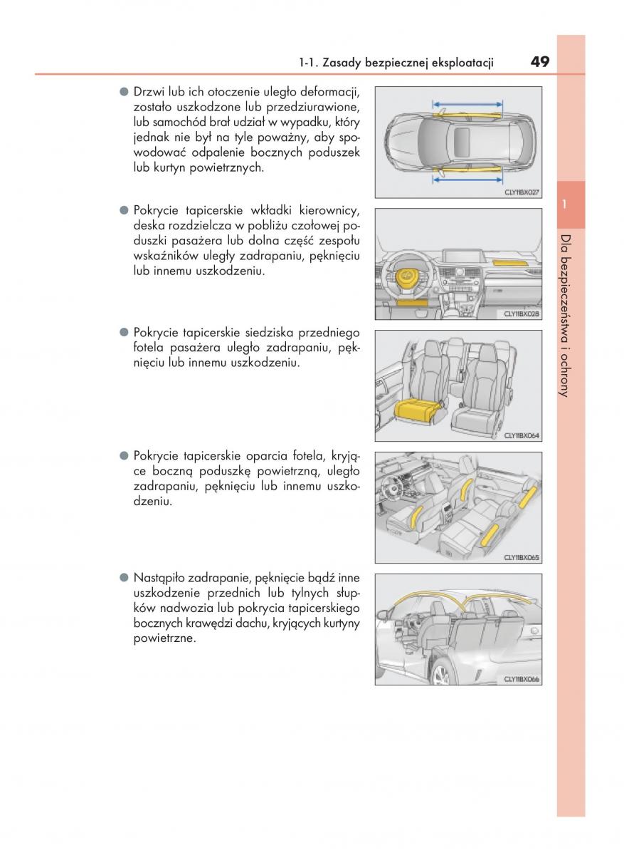 Lexus RX 200t IV 4 instrukcja obslugi / page 49