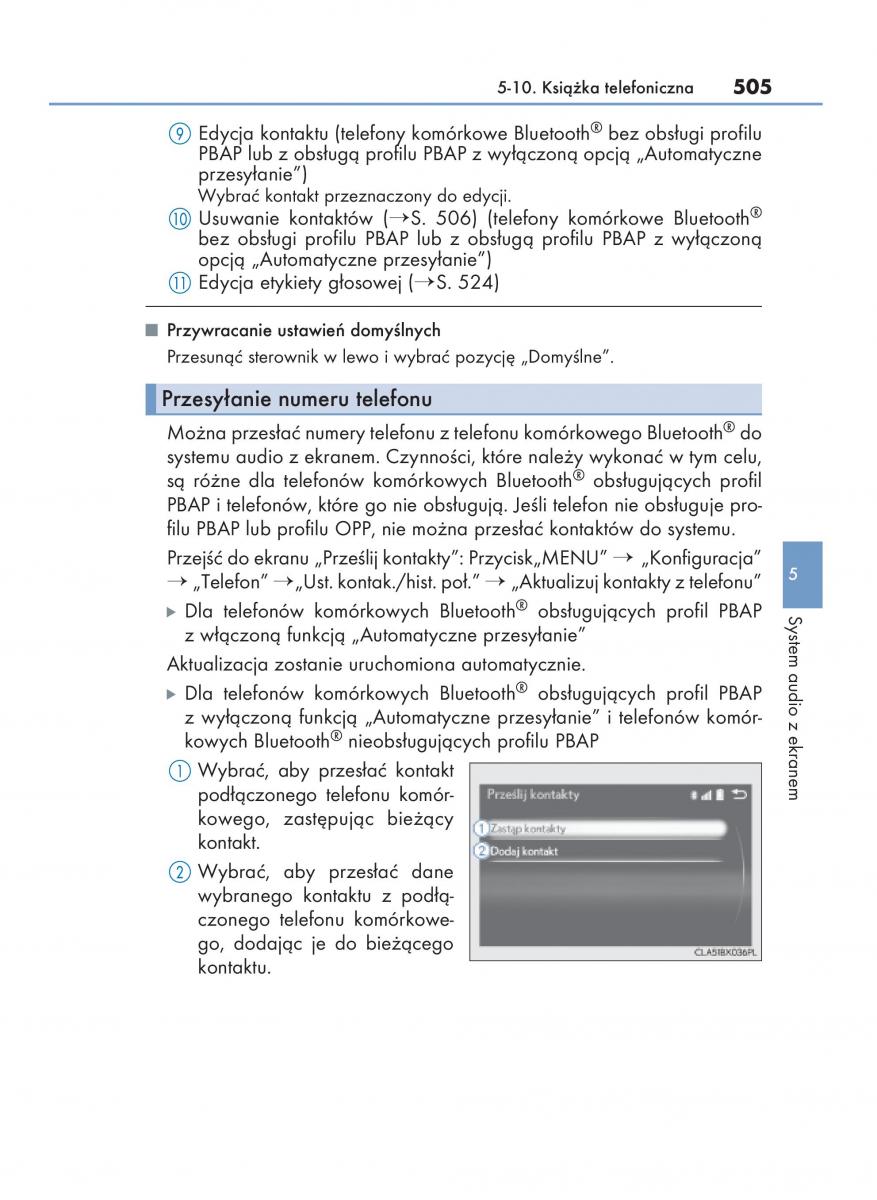 Lexus RX 200t IV 4 instrukcja obslugi / page 505