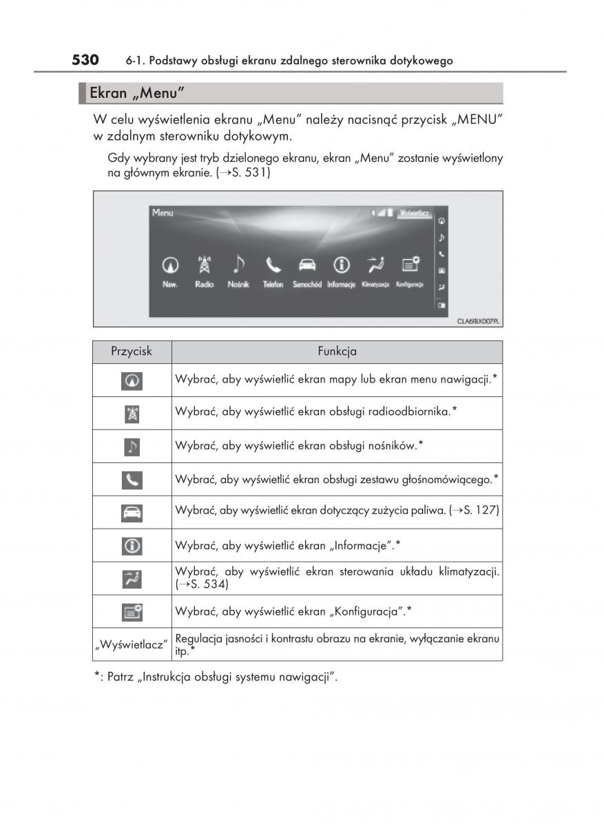 Lexus RX 200t IV 4 instrukcja obslugi / page 530