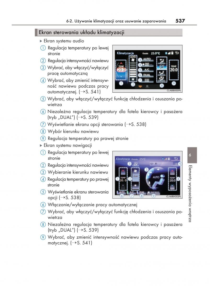 Lexus RX 200t IV 4 instrukcja obslugi / page 537