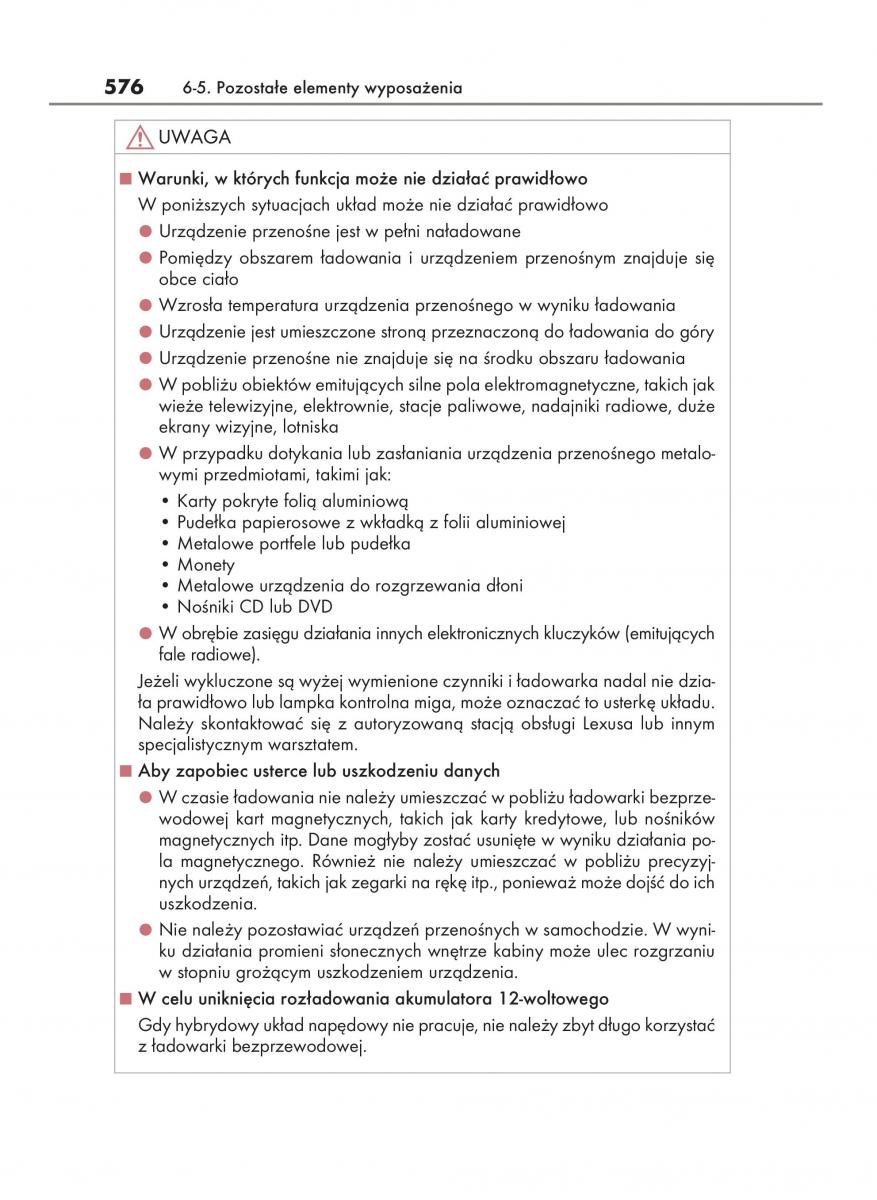 manual  Lexus RX 450h IV 4 instrukcja / page 576