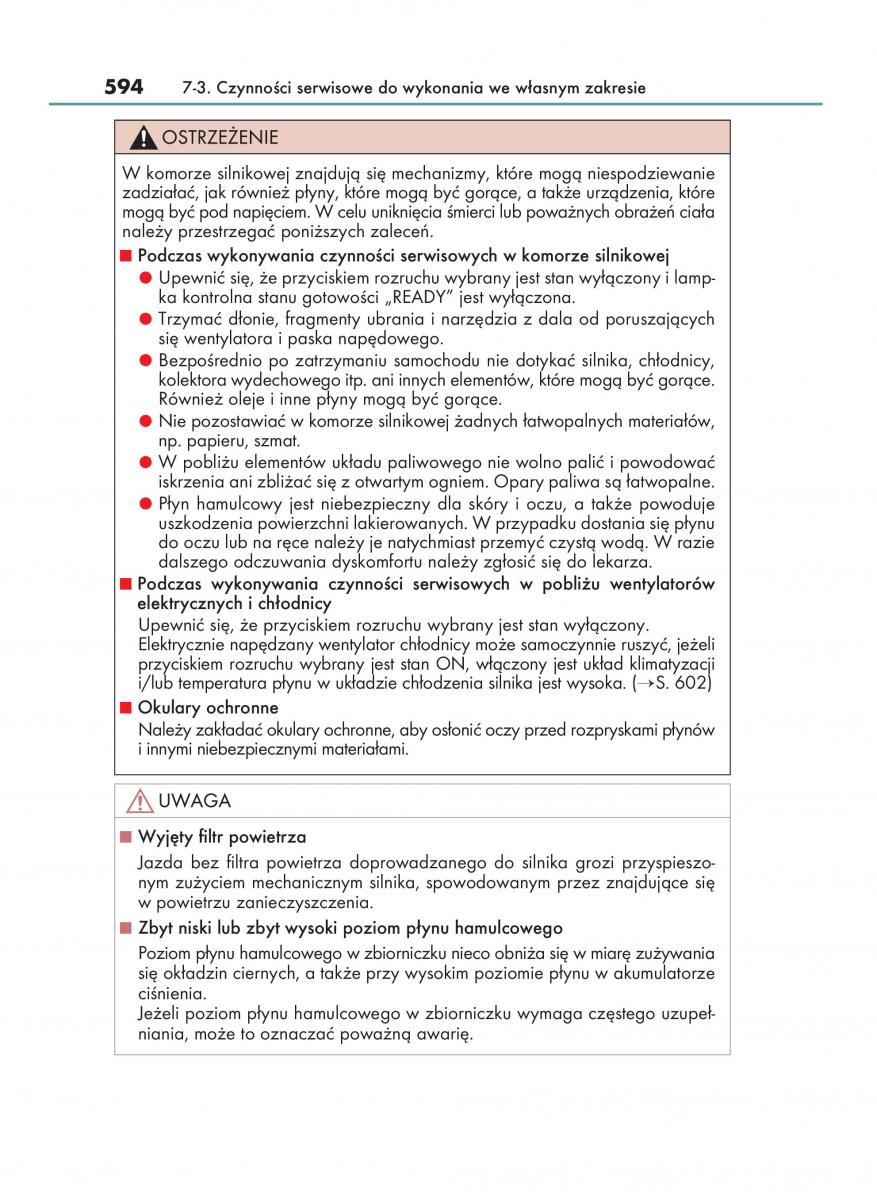 manual  Lexus RX 450h IV 4 instrukcja / page 594