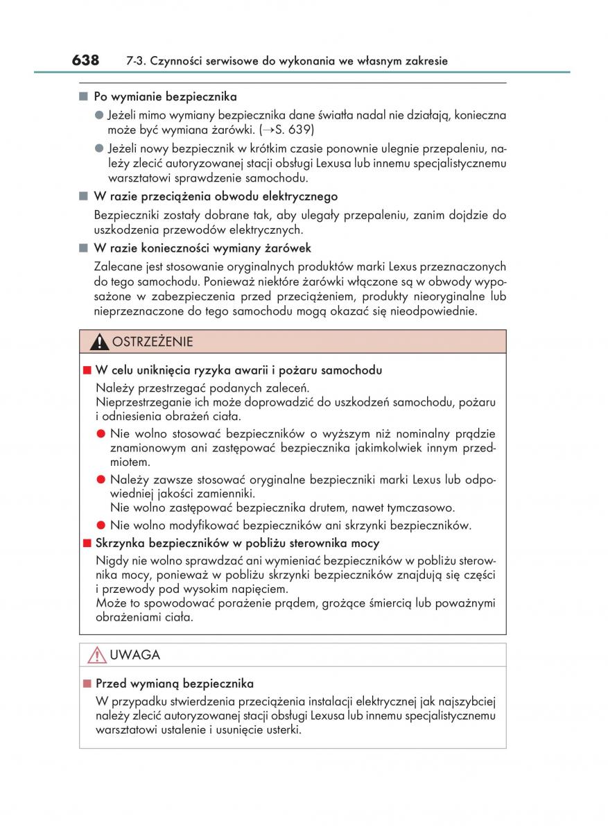 manual  Lexus RX 450h IV 4 instrukcja / page 638