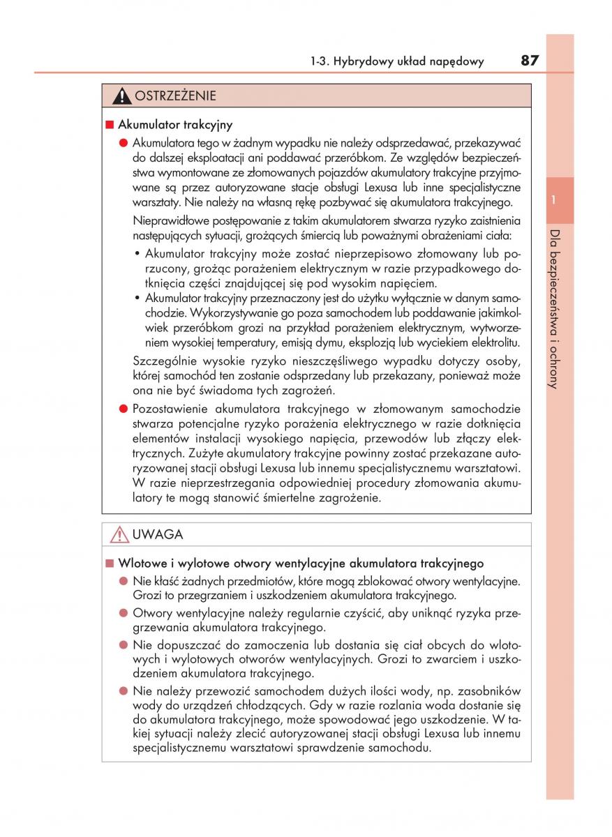 manual  Lexus RX 450h IV 4 instrukcja / page 87