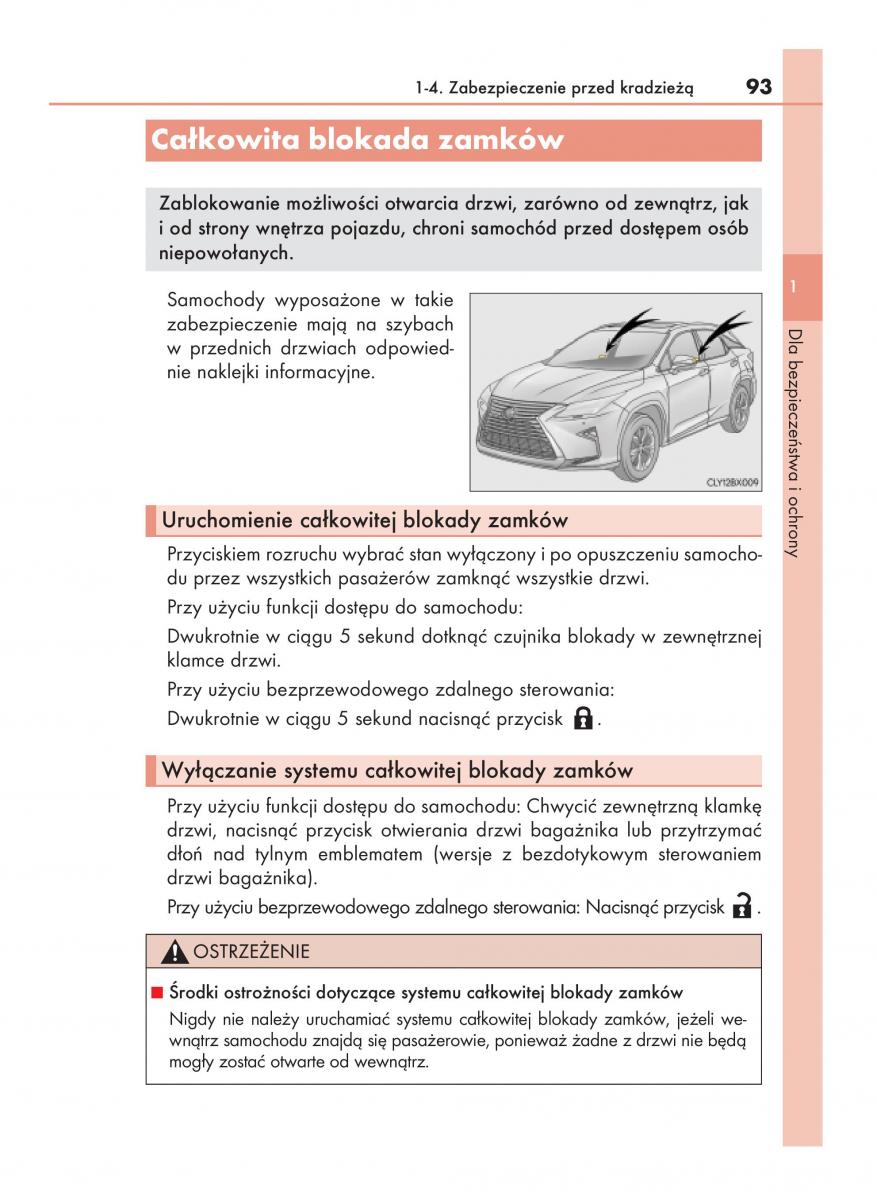 manual  Lexus RX 450h IV 4 instrukcja / page 93