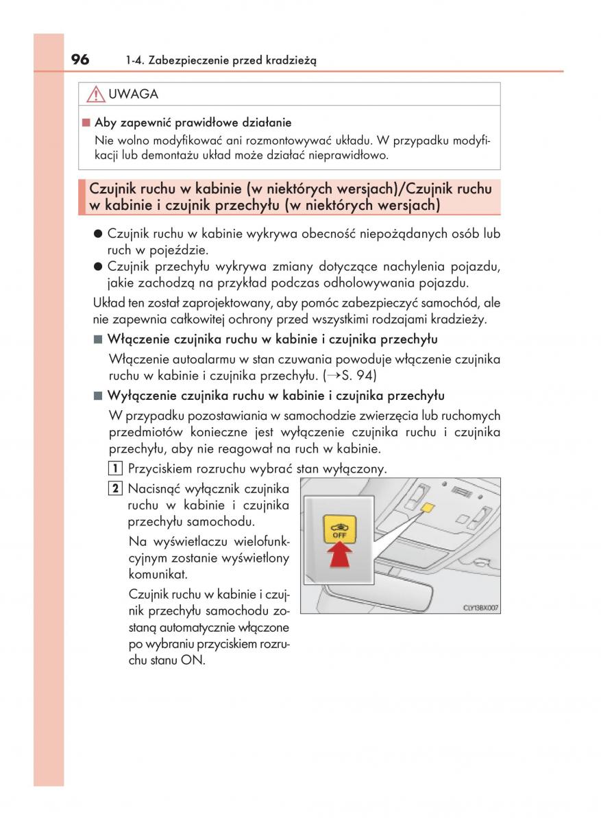 Lexus RX 450h IV 4 instrukcja obslugi / page 96