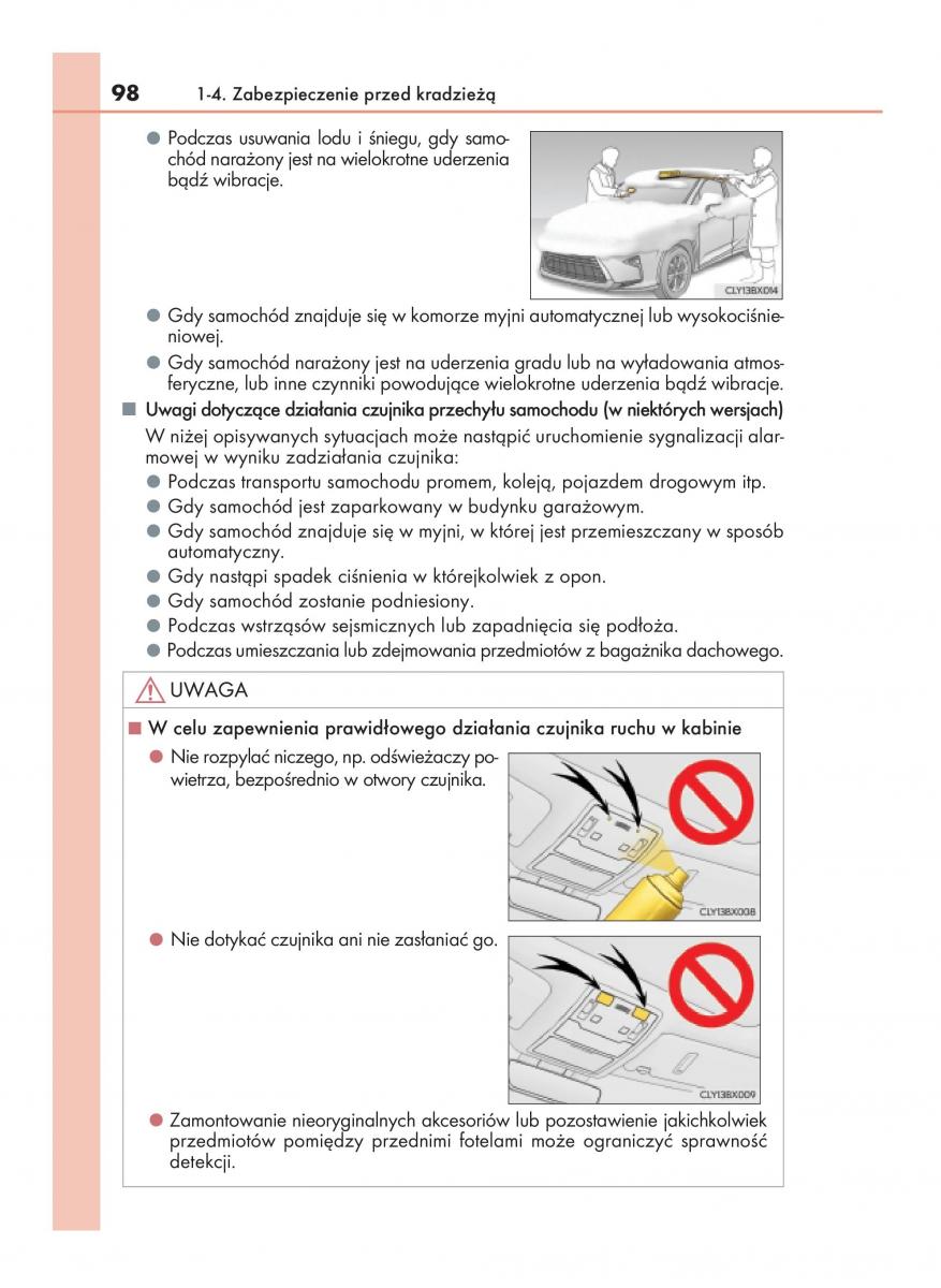 manual  Lexus RX 450h IV 4 instrukcja / page 98